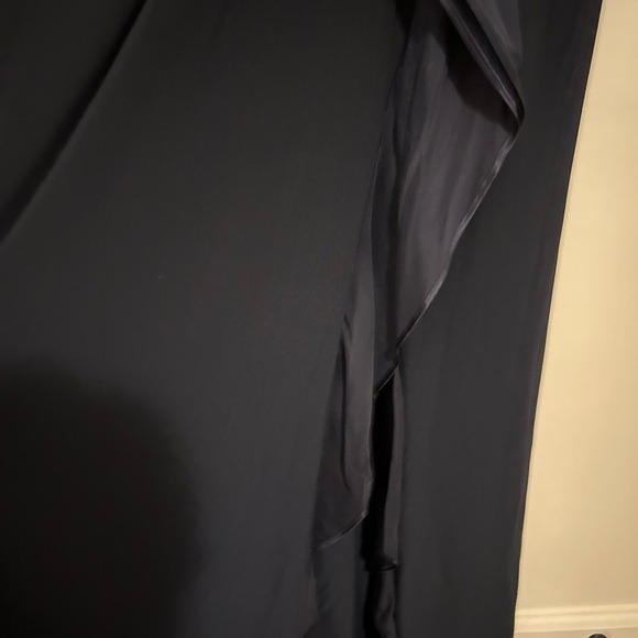 Lauren Ralph Lauren Evening Gown | Navy Blue | Faux Wrap | Size 16 | NWT | A09 - Picture 7 of 12